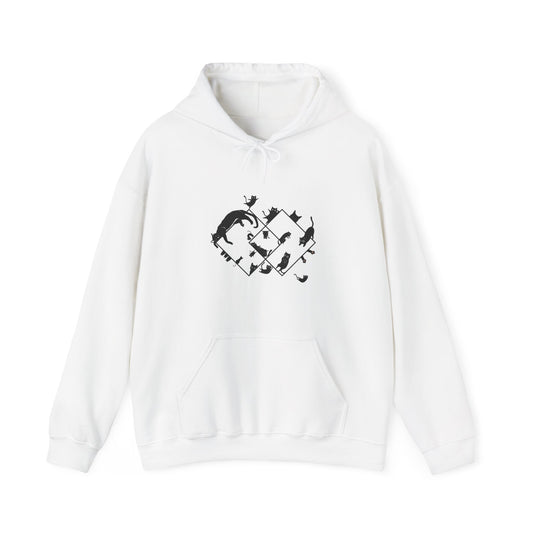 Feline Geometry Unisex Hoodie