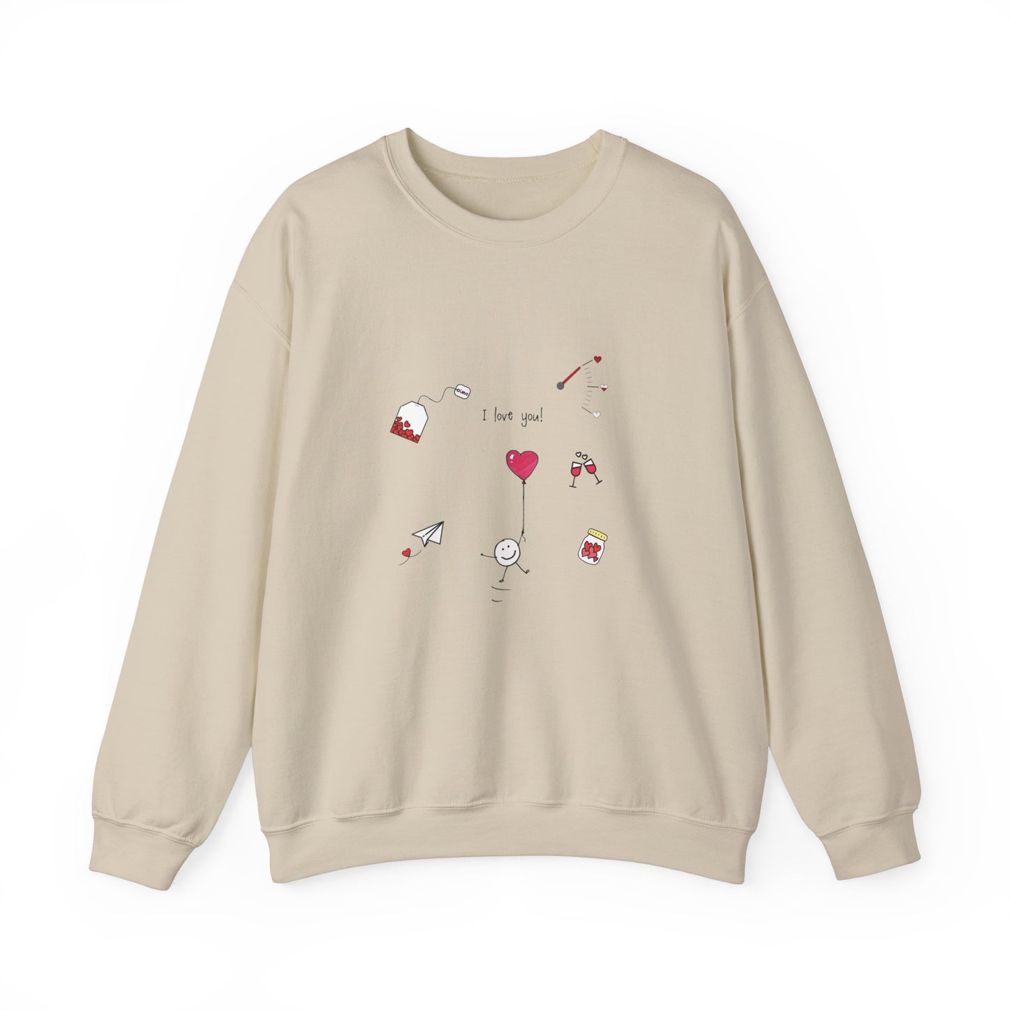 Sweet Affection: The Heart of Love Unisex Sweatshirt