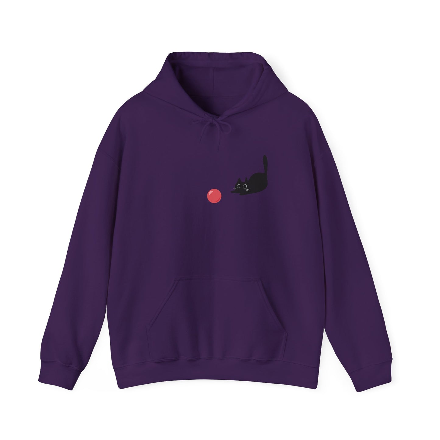 Curious Cat and the Red Ball / Unisex Hoodie