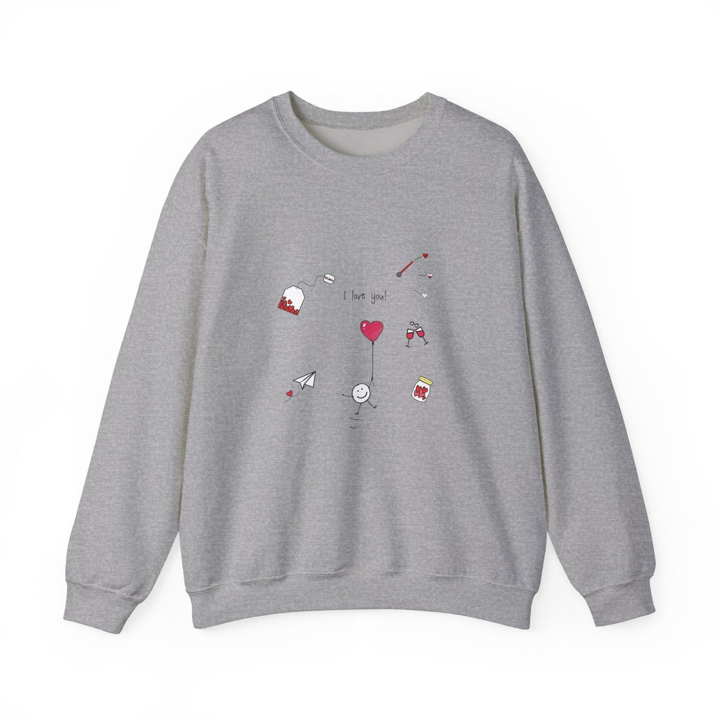 Sweet Affection: The Heart of Love Unisex Sweatshirt