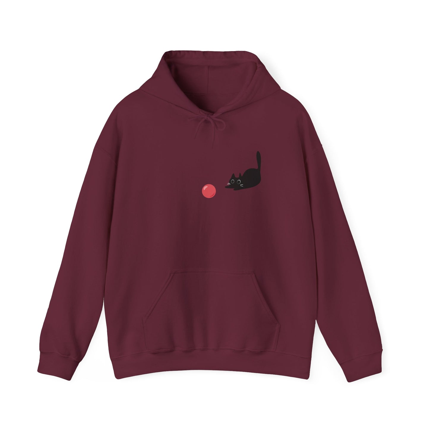 Curious Cat and the Red Ball / Unisex Hoodie