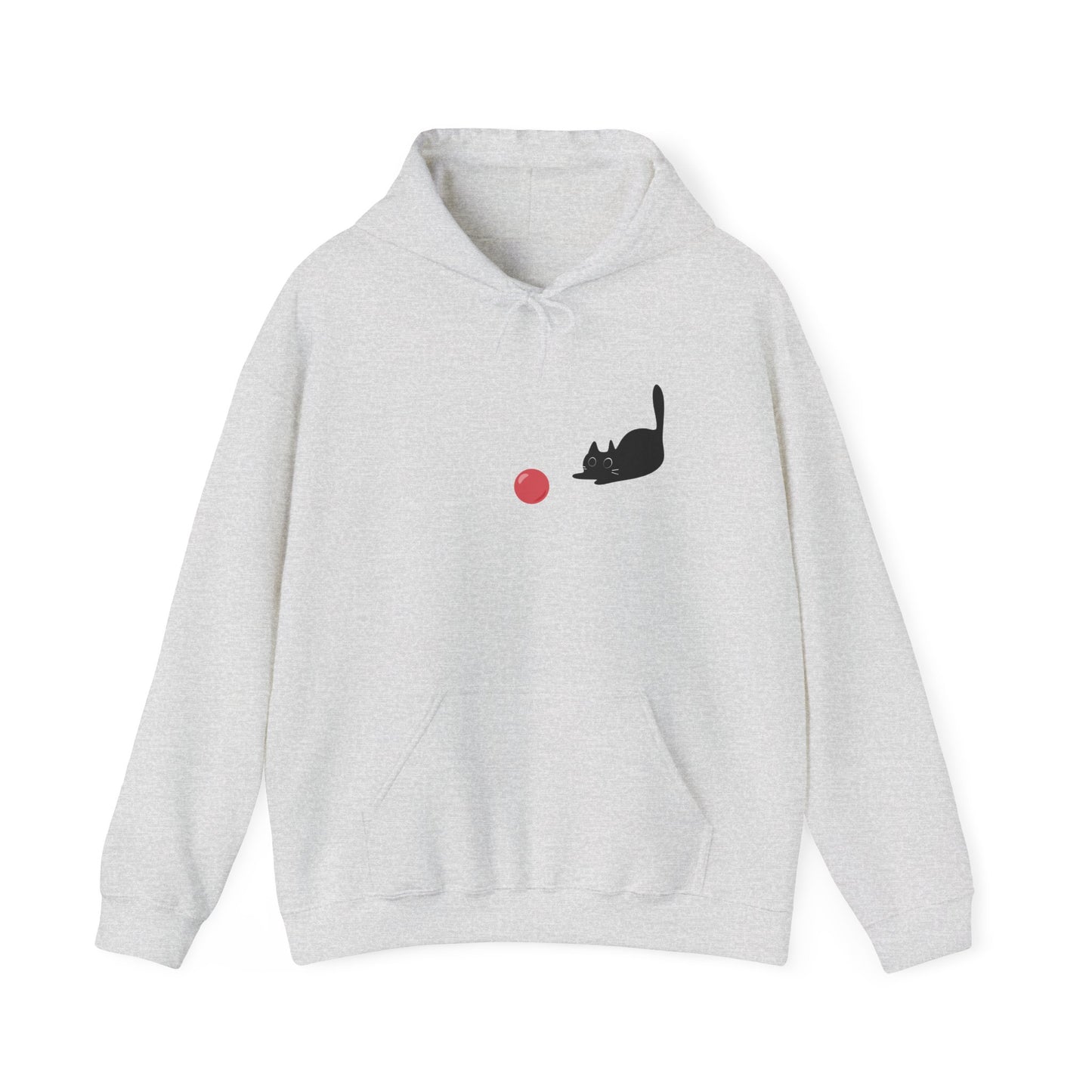 Curious Cat and the Red Ball / Unisex Hoodie