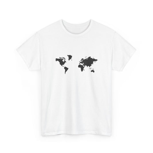 World Map Unisex Heavy Cotton Tee