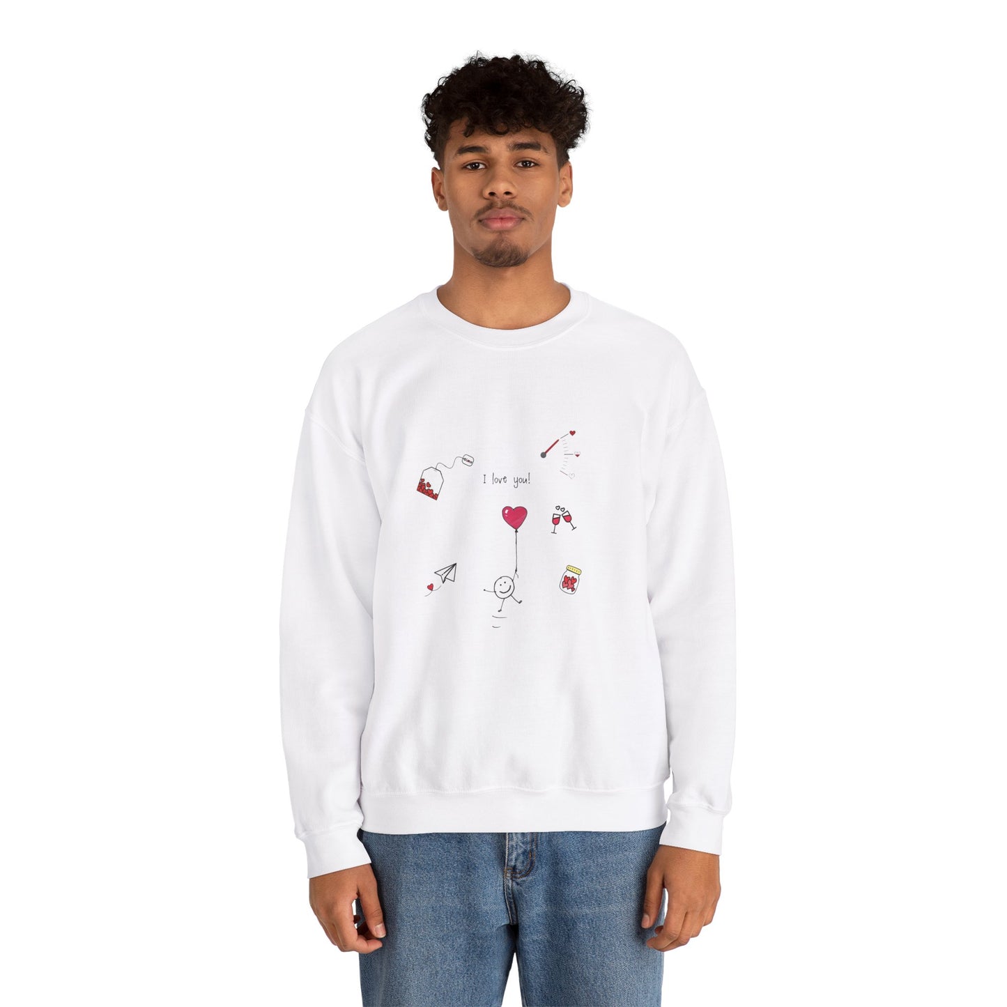 Sweet Affection: The Heart of Love Unisex Sweatshirt