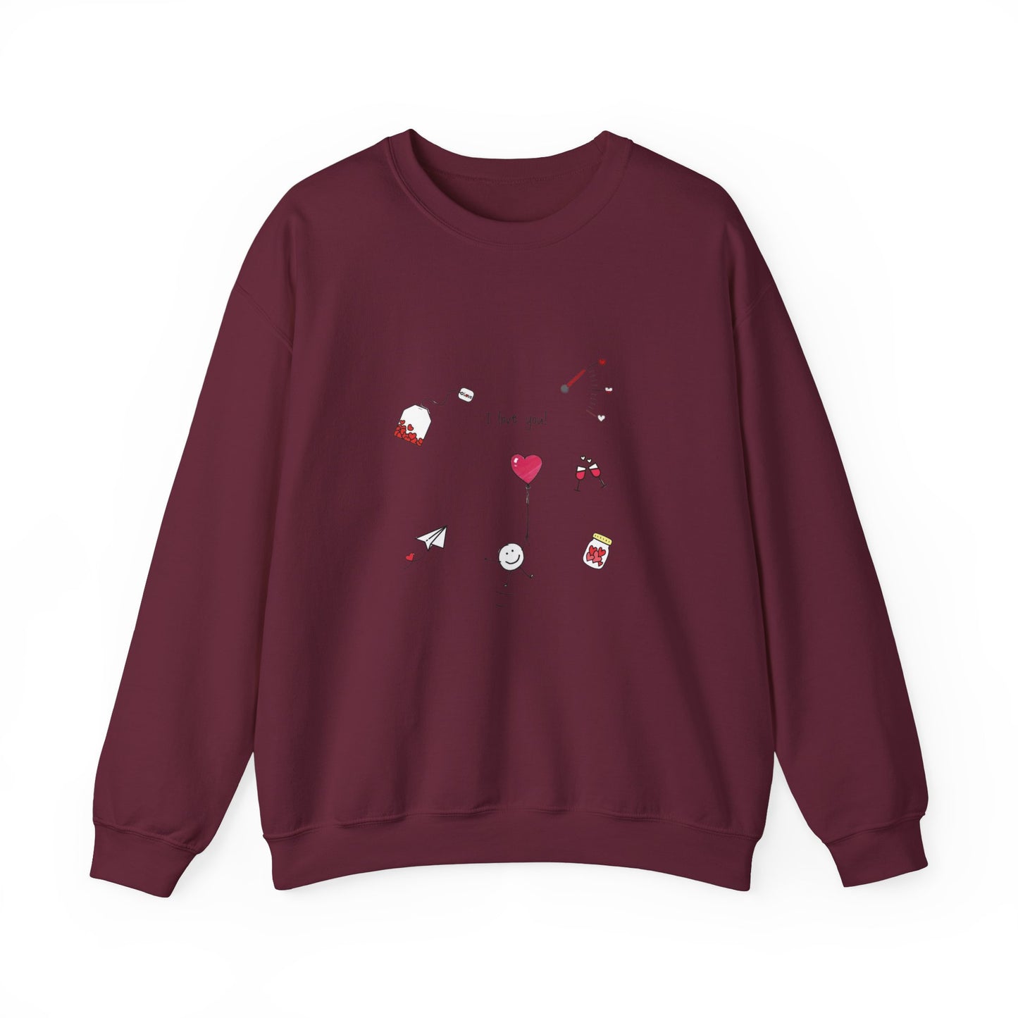 Sweet Affection: The Heart of Love Unisex Sweatshirt