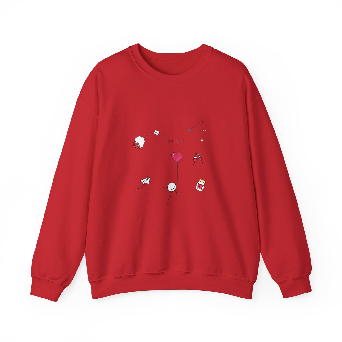 Sweet Affection: The Heart of Love Unisex Sweatshirt