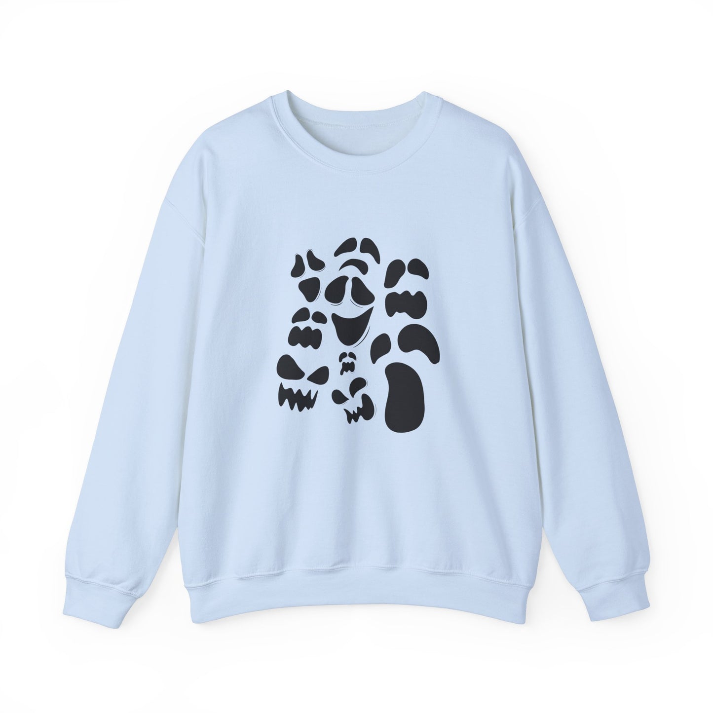 Monochrome Monster Face Unisex Sweatshirt