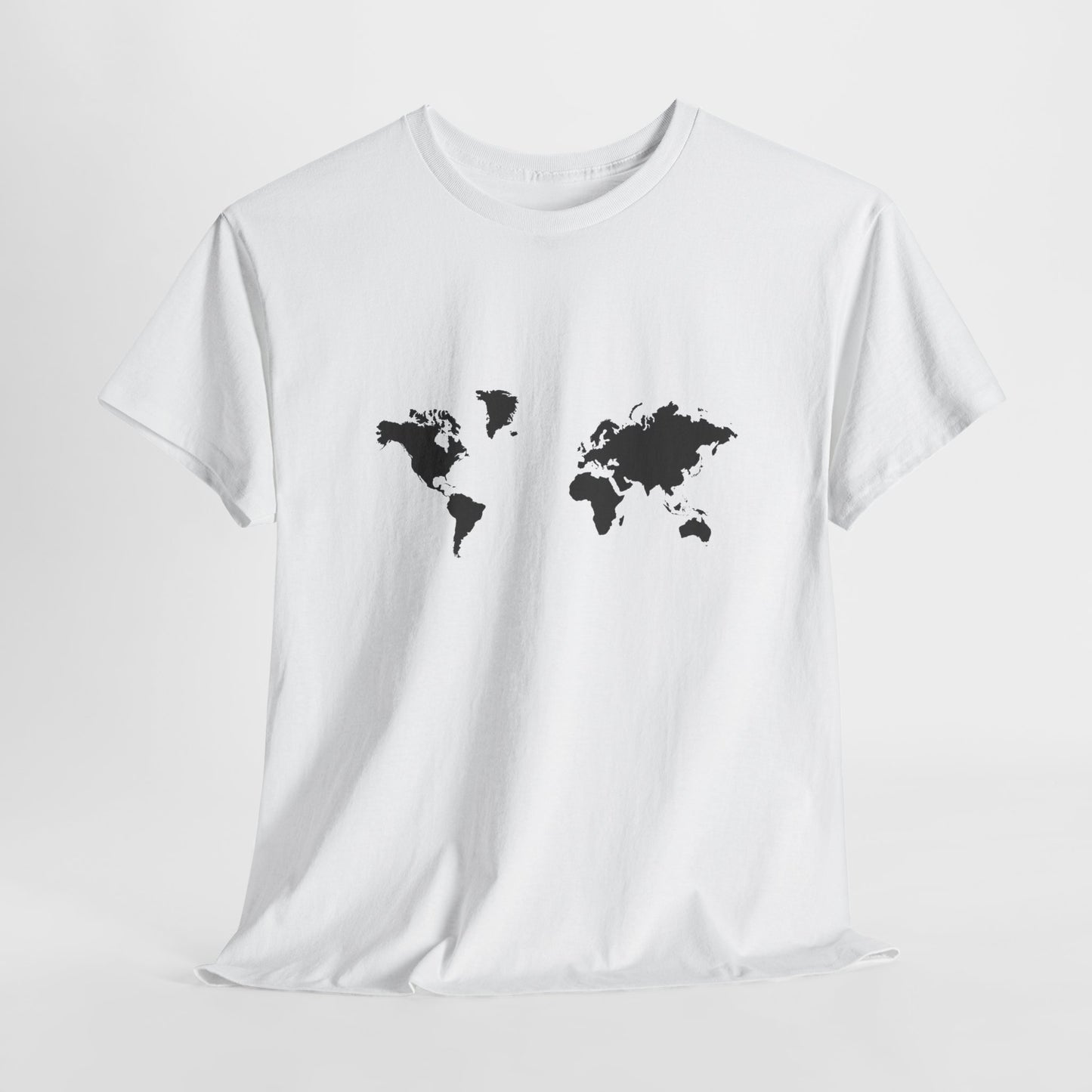 World Map Unisex Heavy Cotton Tee