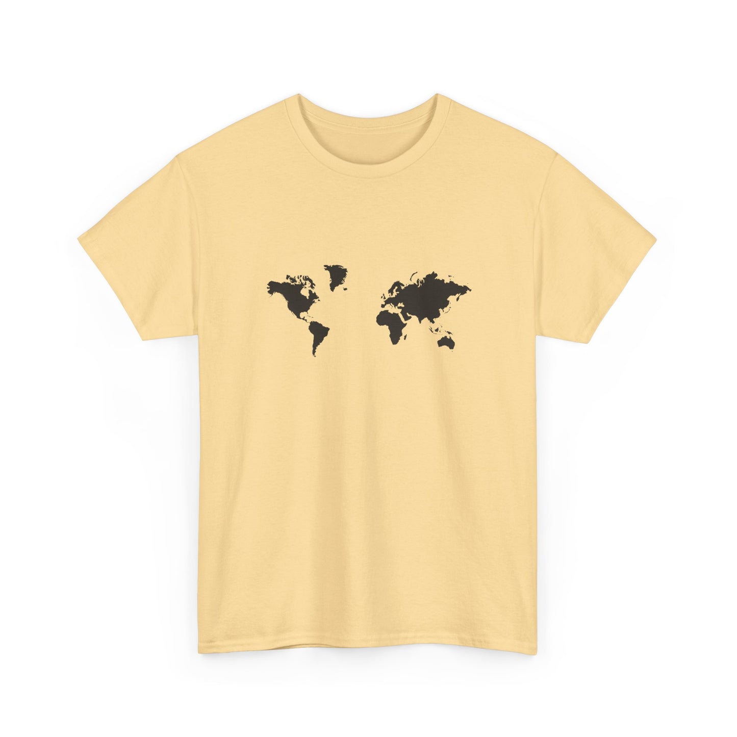 World Map Unisex Heavy Cotton Tee