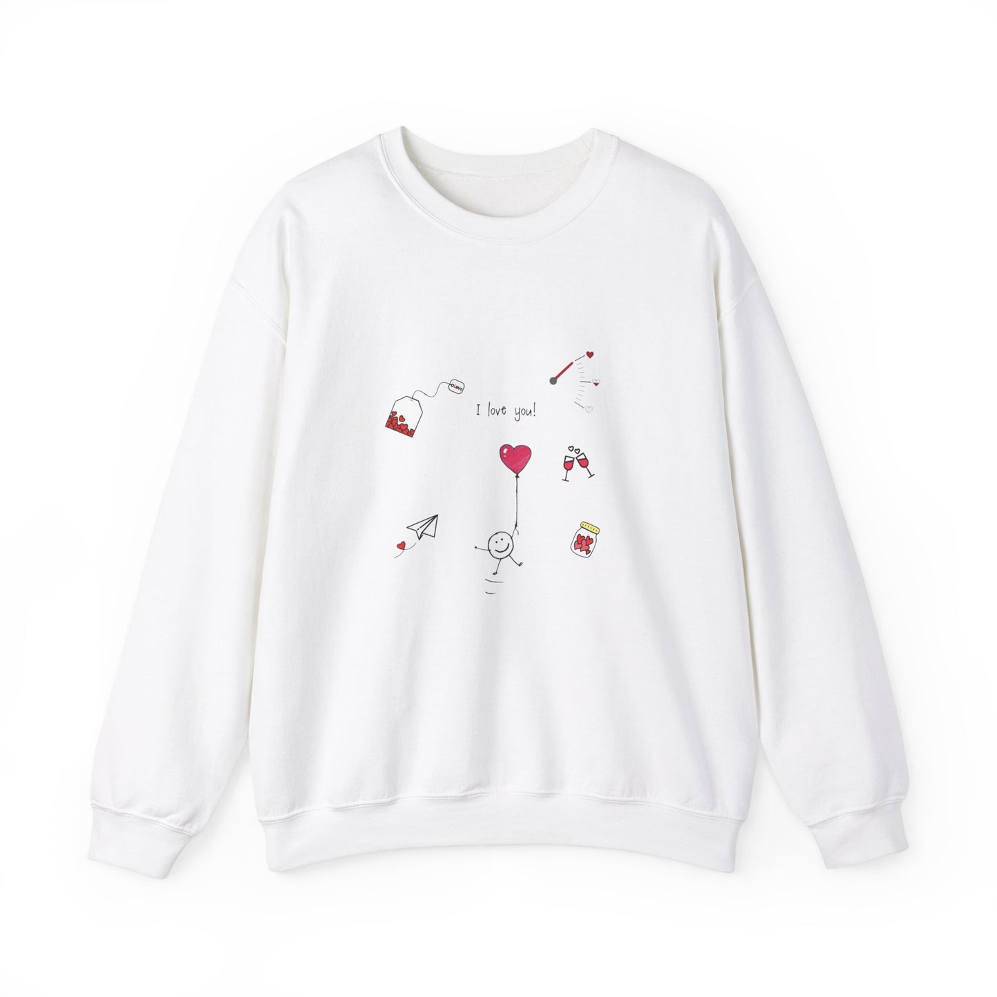 Sweet Affection: The Heart of Love Unisex Sweatshirt