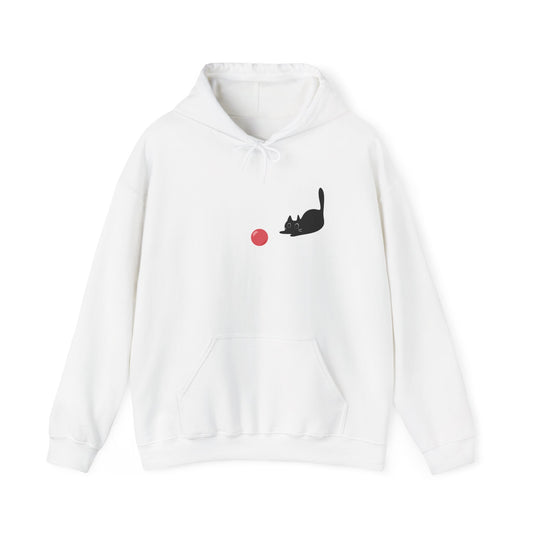 Curious Cat and the Red Ball / Unisex Hoodie