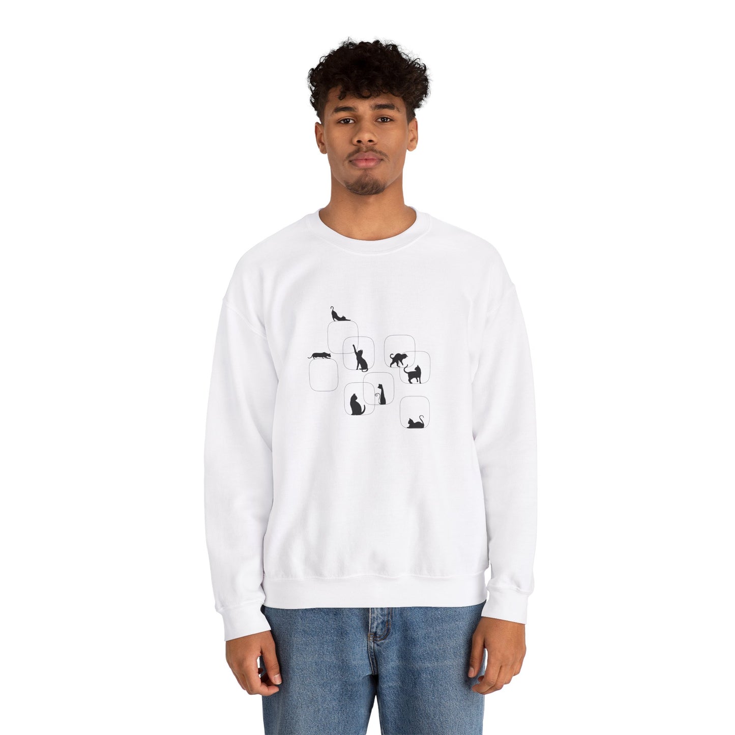 Cat Silhouette Unisex Sweatshirt