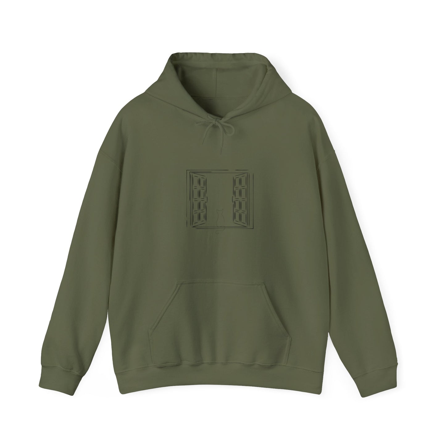 Cat in the Window Unisex Hoodie