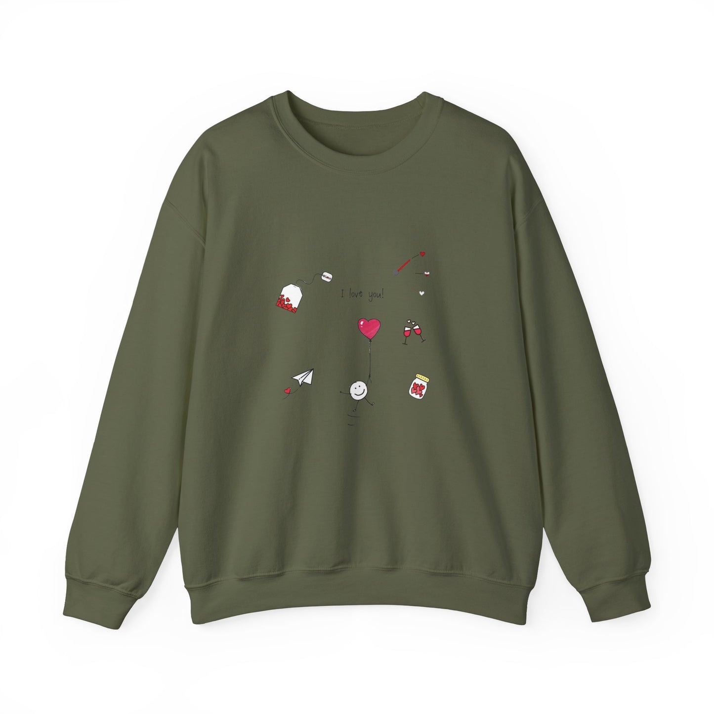 Sweet Affection: The Heart of Love Unisex Sweatshirt