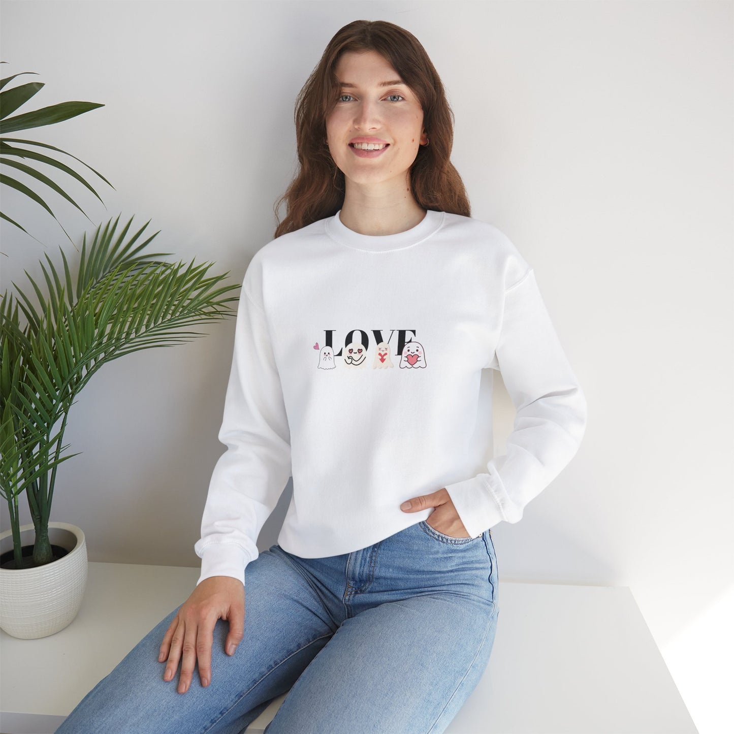 Cute Ghosts 'Love' Unisex Sweatshirt