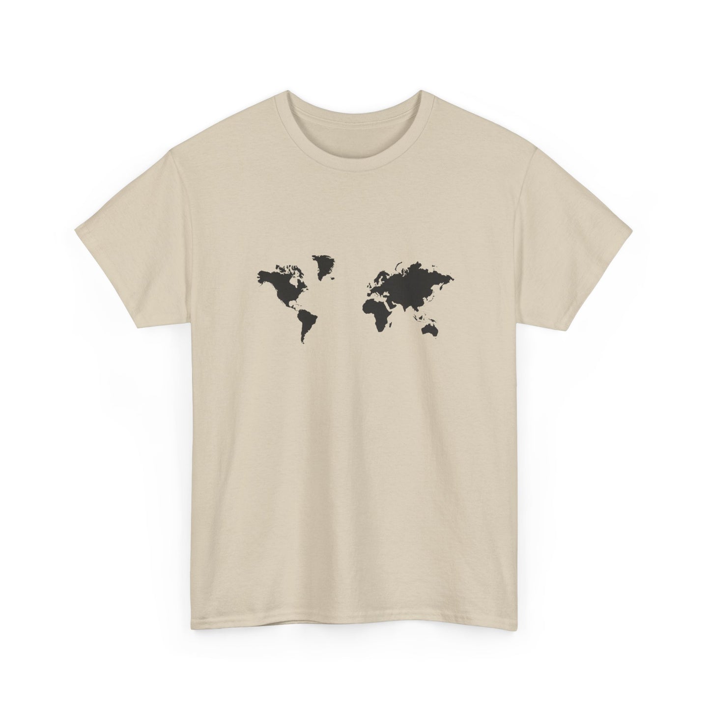 World Map Unisex Heavy Cotton Tee