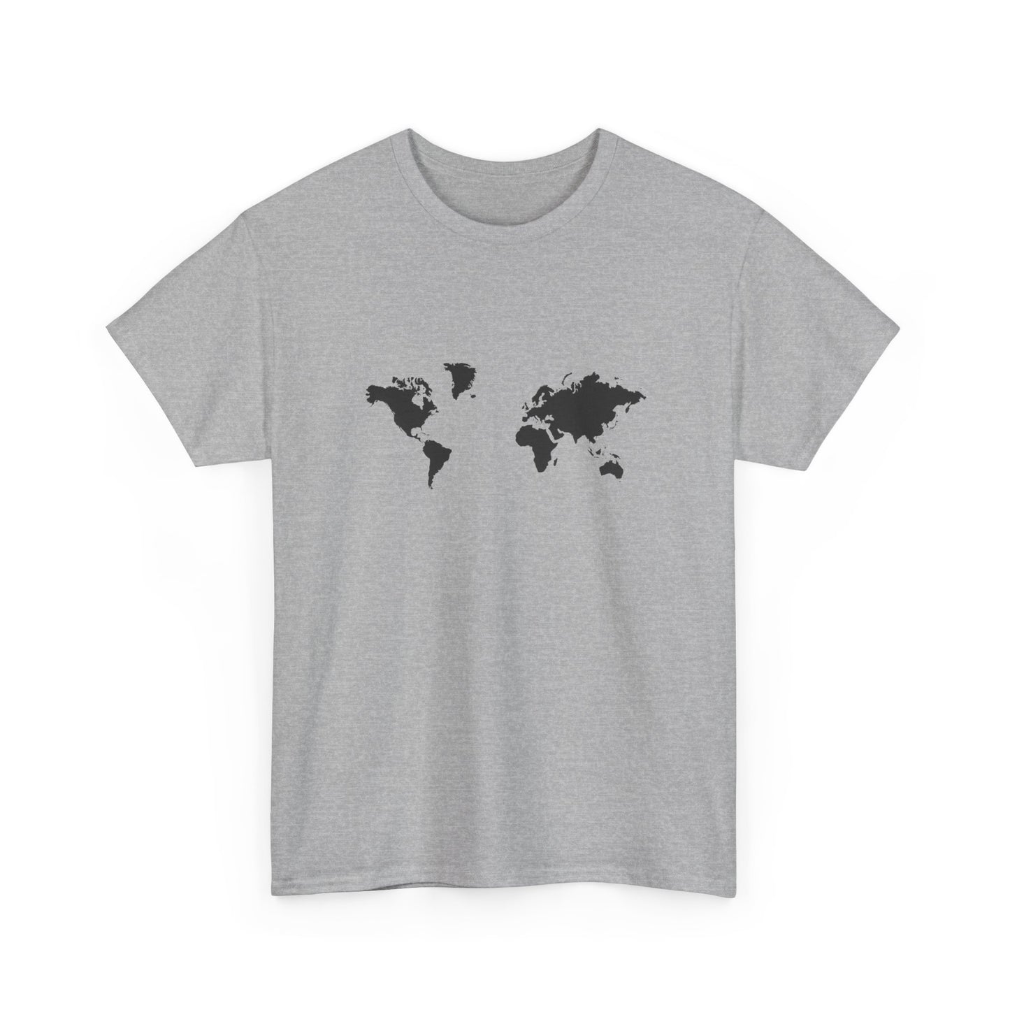 World Map Unisex Heavy Cotton Tee