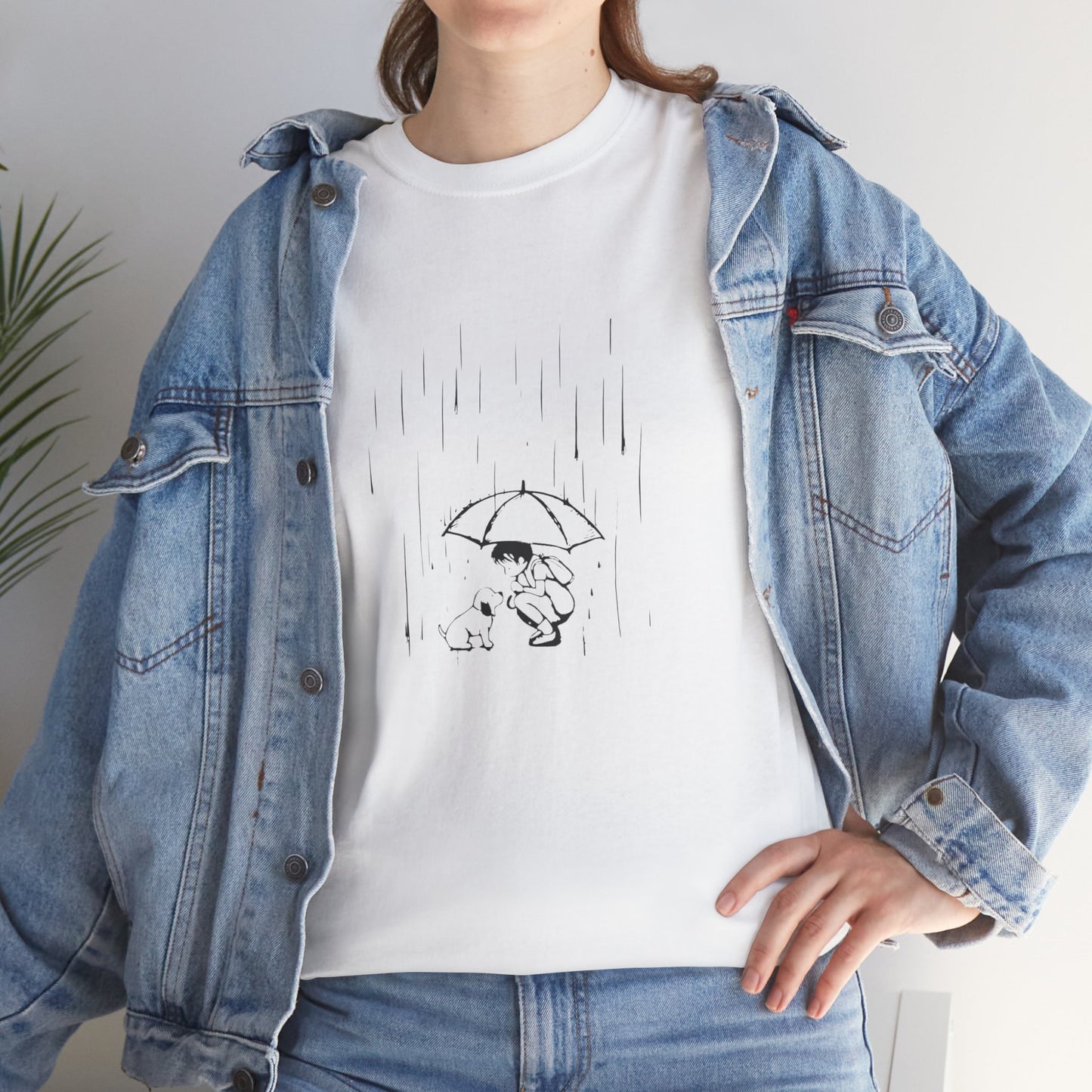 "Rainy Day Companions" Unisex Heavy Cotton Tee