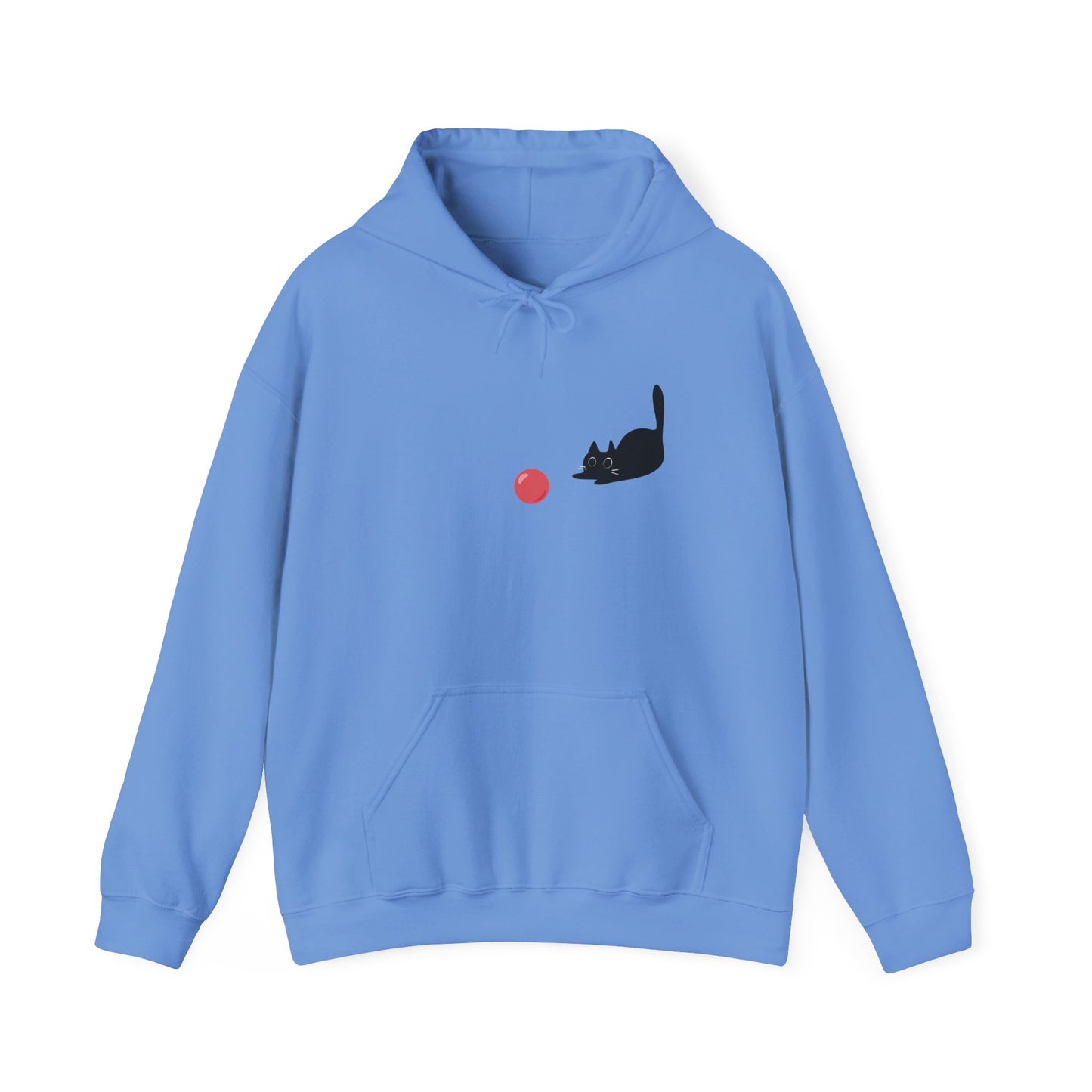 Curious Cat and the Red Ball / Unisex Hoodie