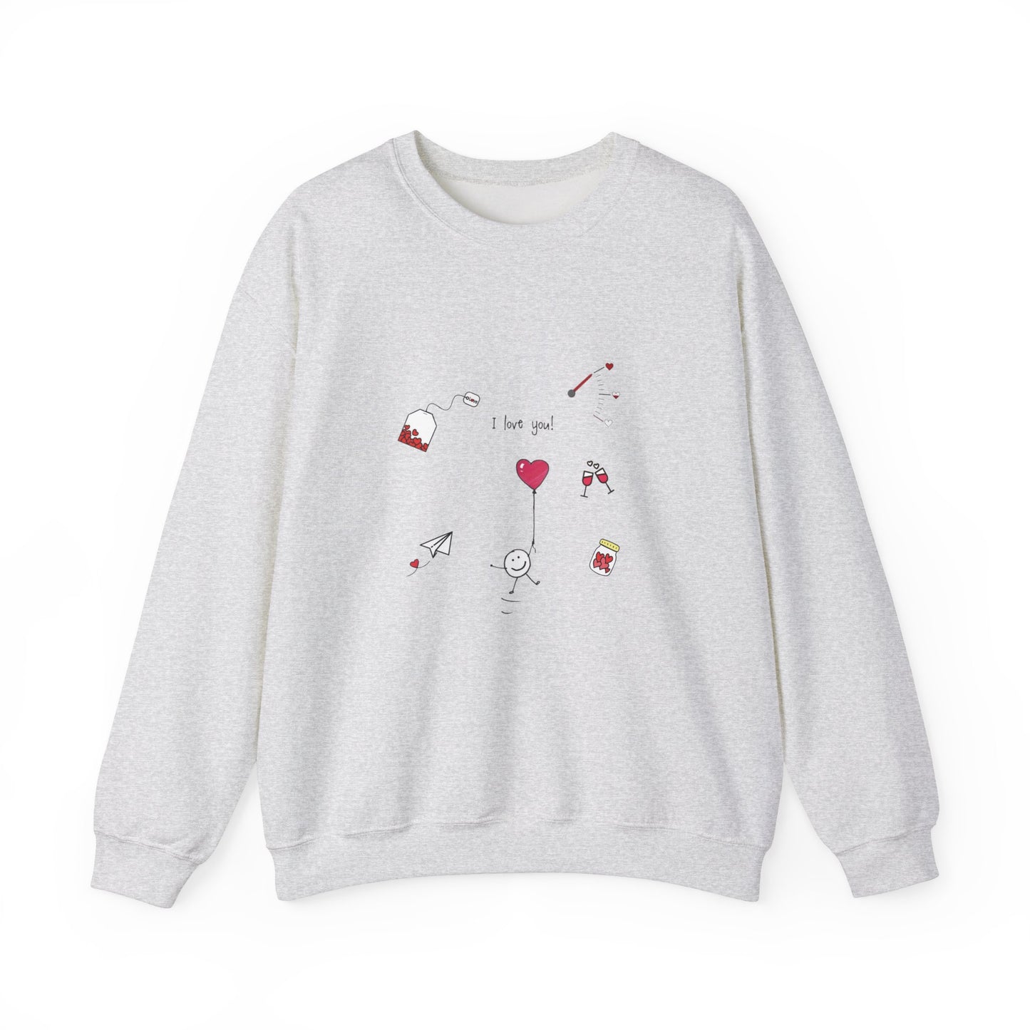 Sweet Affection: The Heart of Love Unisex Sweatshirt