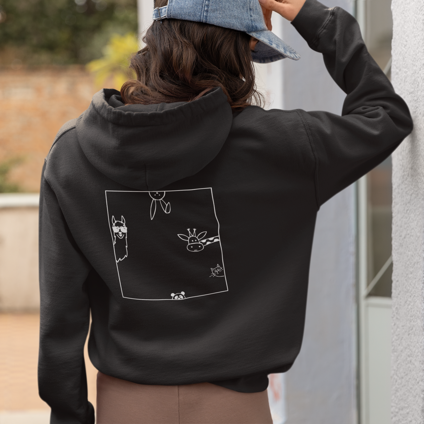 Cute Animal Graphic Unisex Hoodie