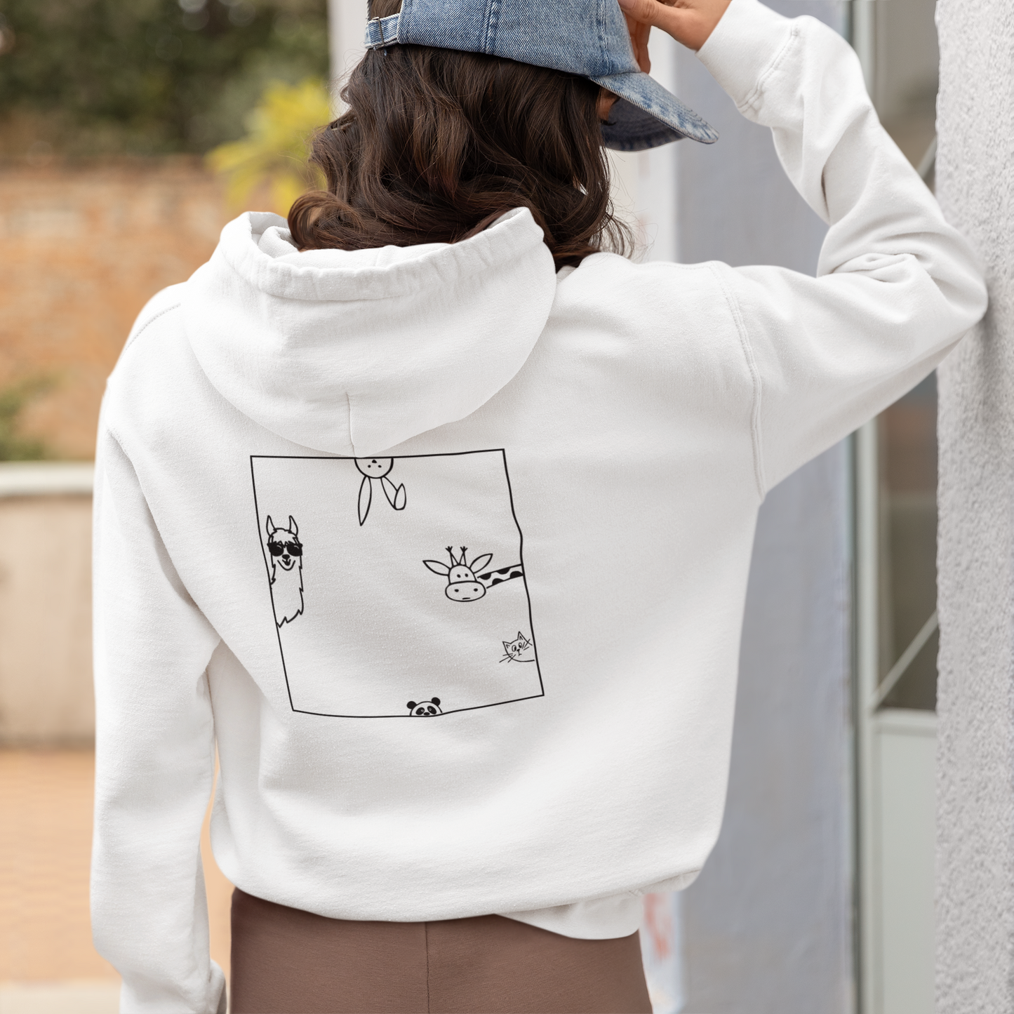 Cute Animal Graphic Unisex Hoodie