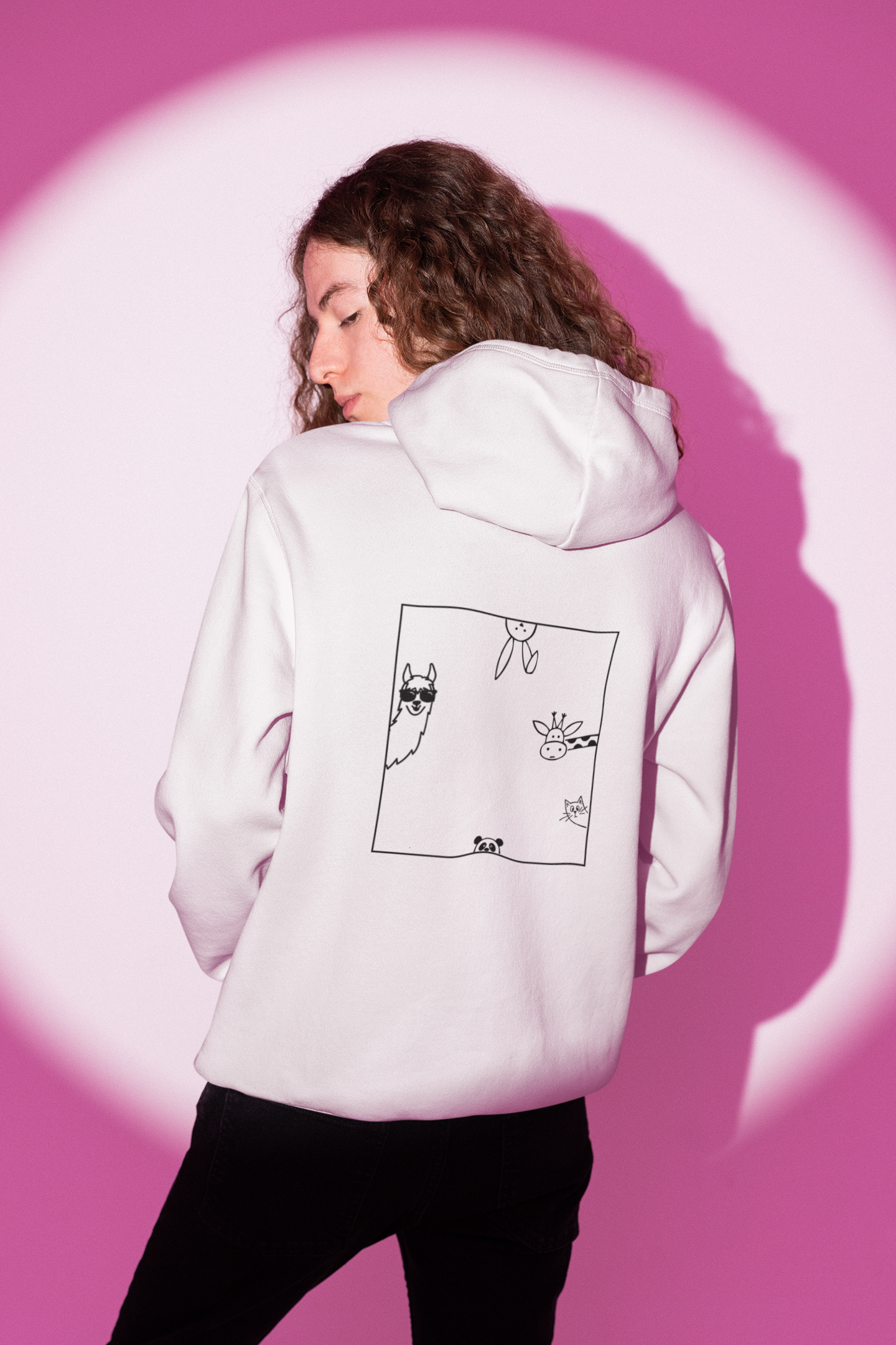 Cute Animal Graphic Unisex Hoodie