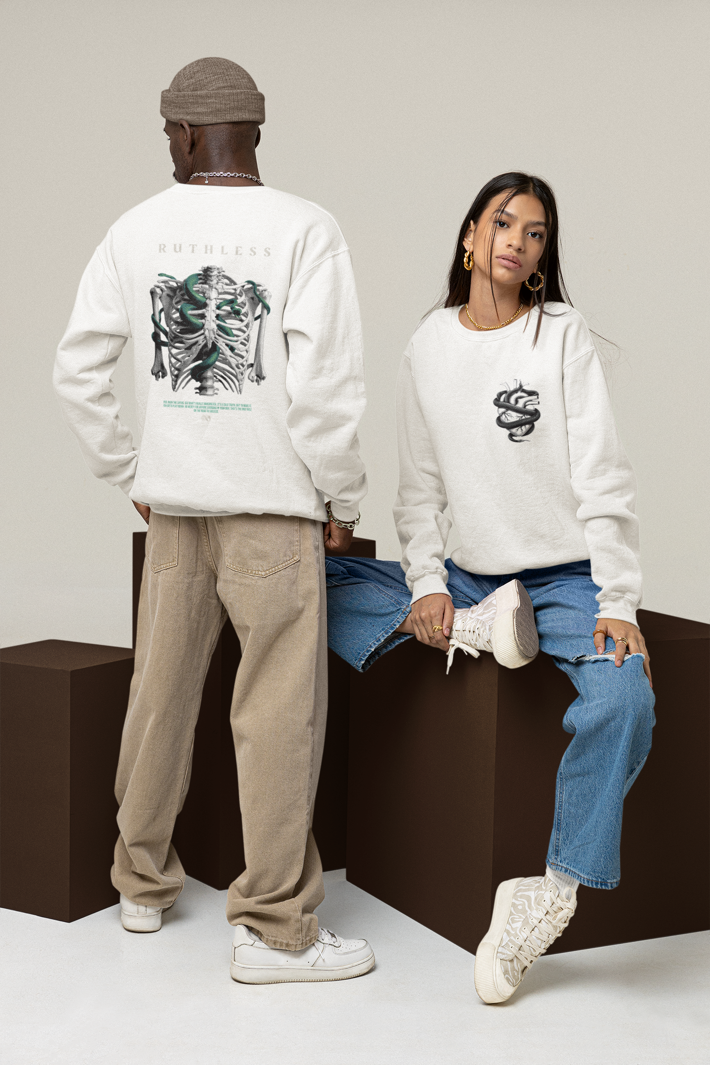 Unyielding Path: No Mercy Unisex Sweatshirt