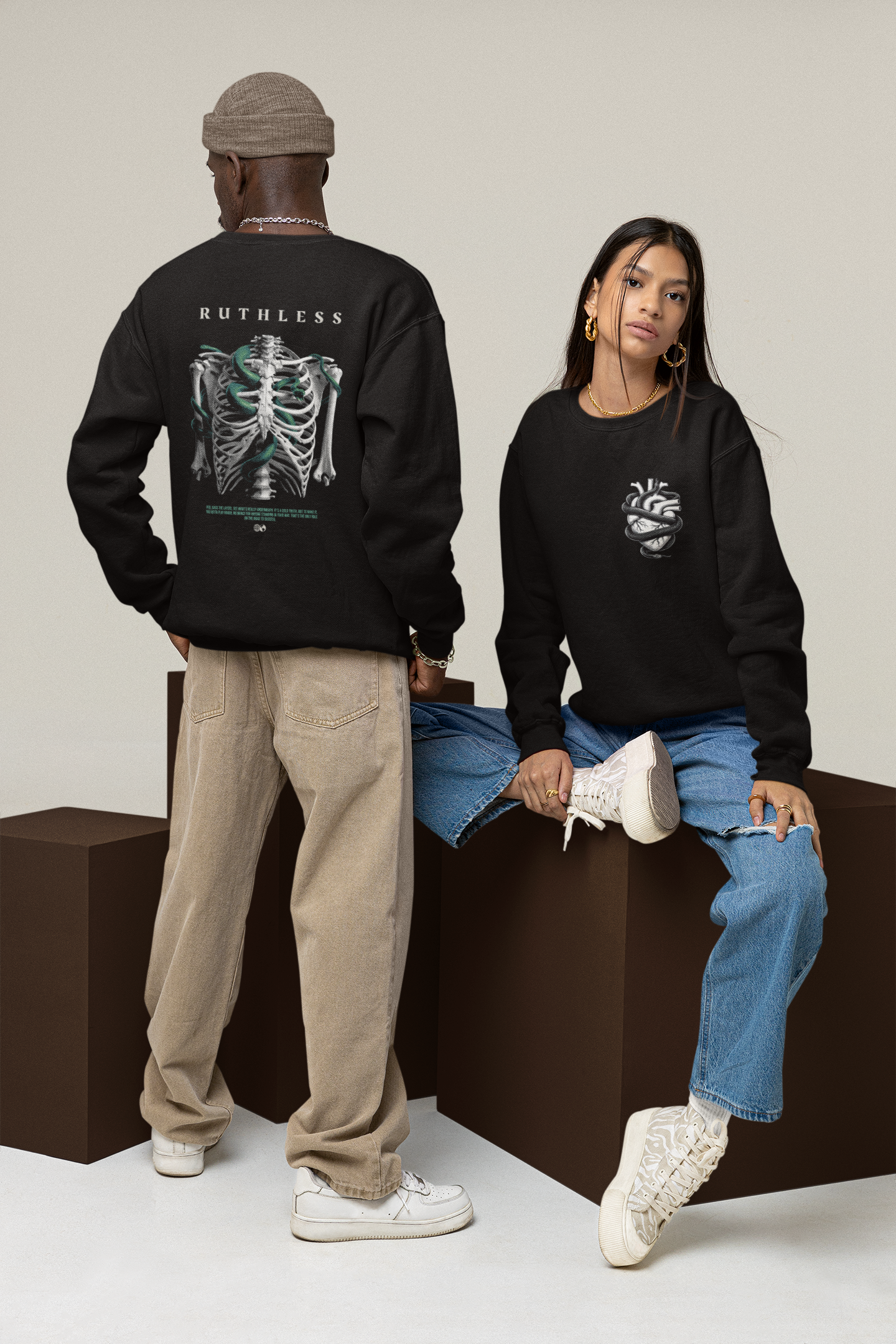 Unyielding Path: No Mercy Unisex Sweatshirt