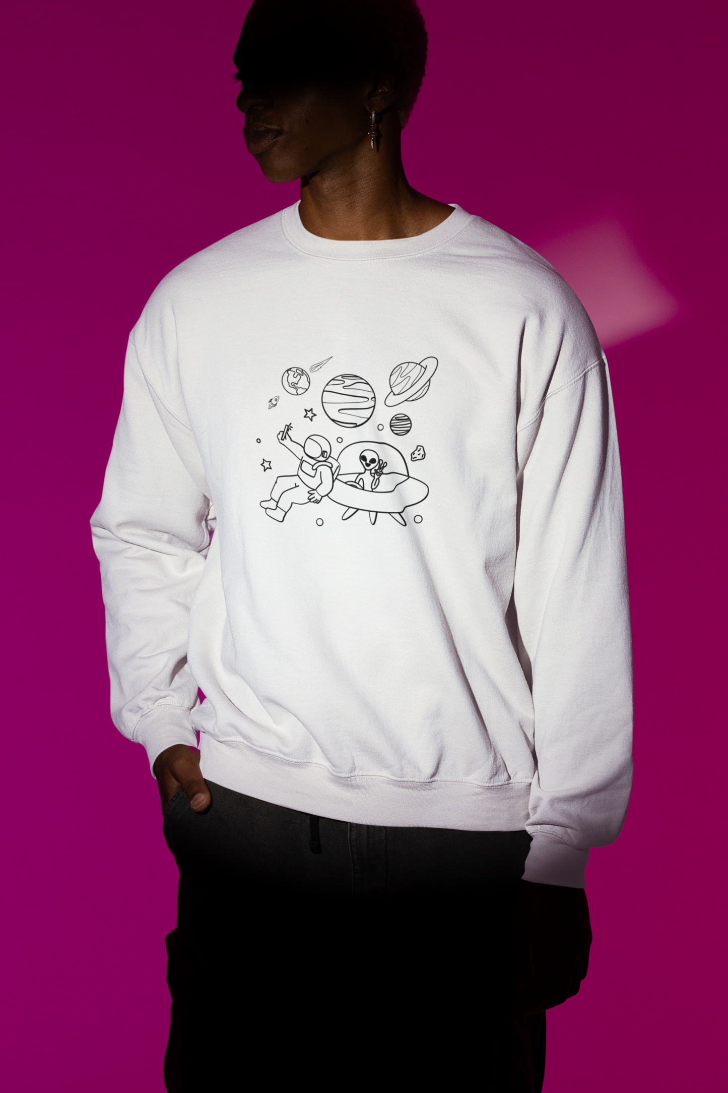 Cosmic Selfie Unisex Sweatshirt