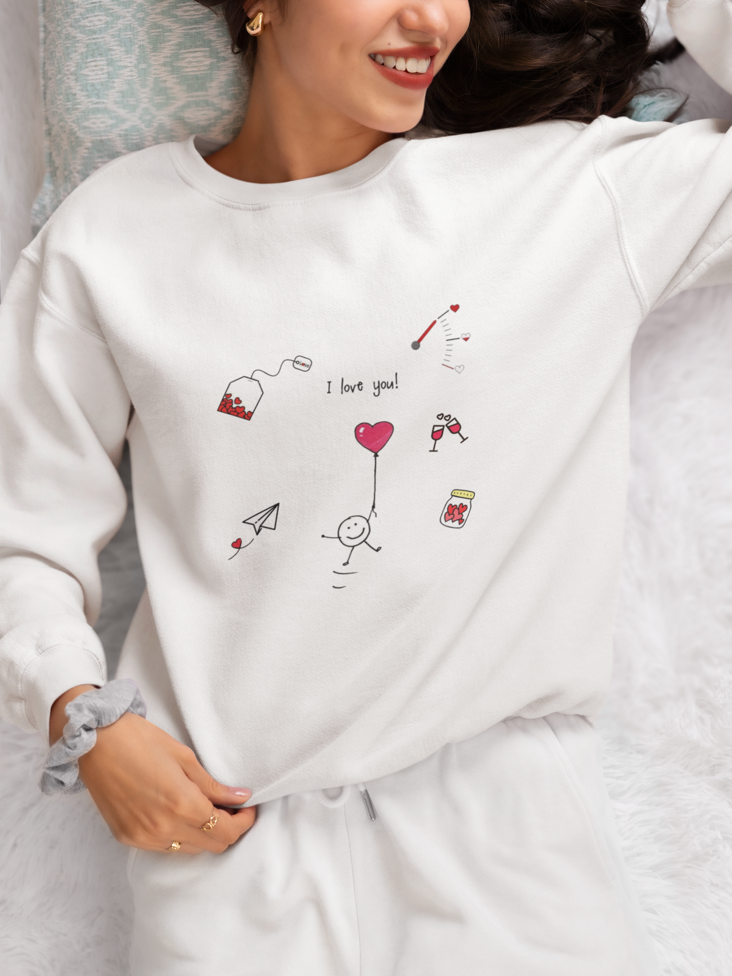 Sweet Affection: The Heart of Love Unisex Sweatshirt