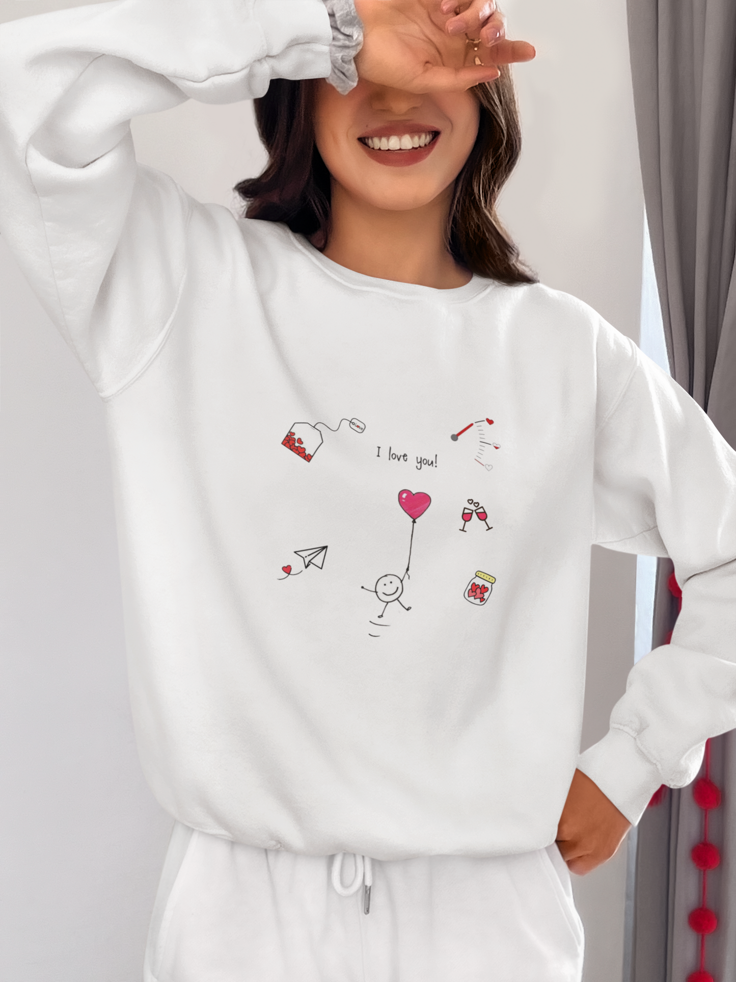 Sweet Affection: The Heart of Love Unisex Sweatshirt