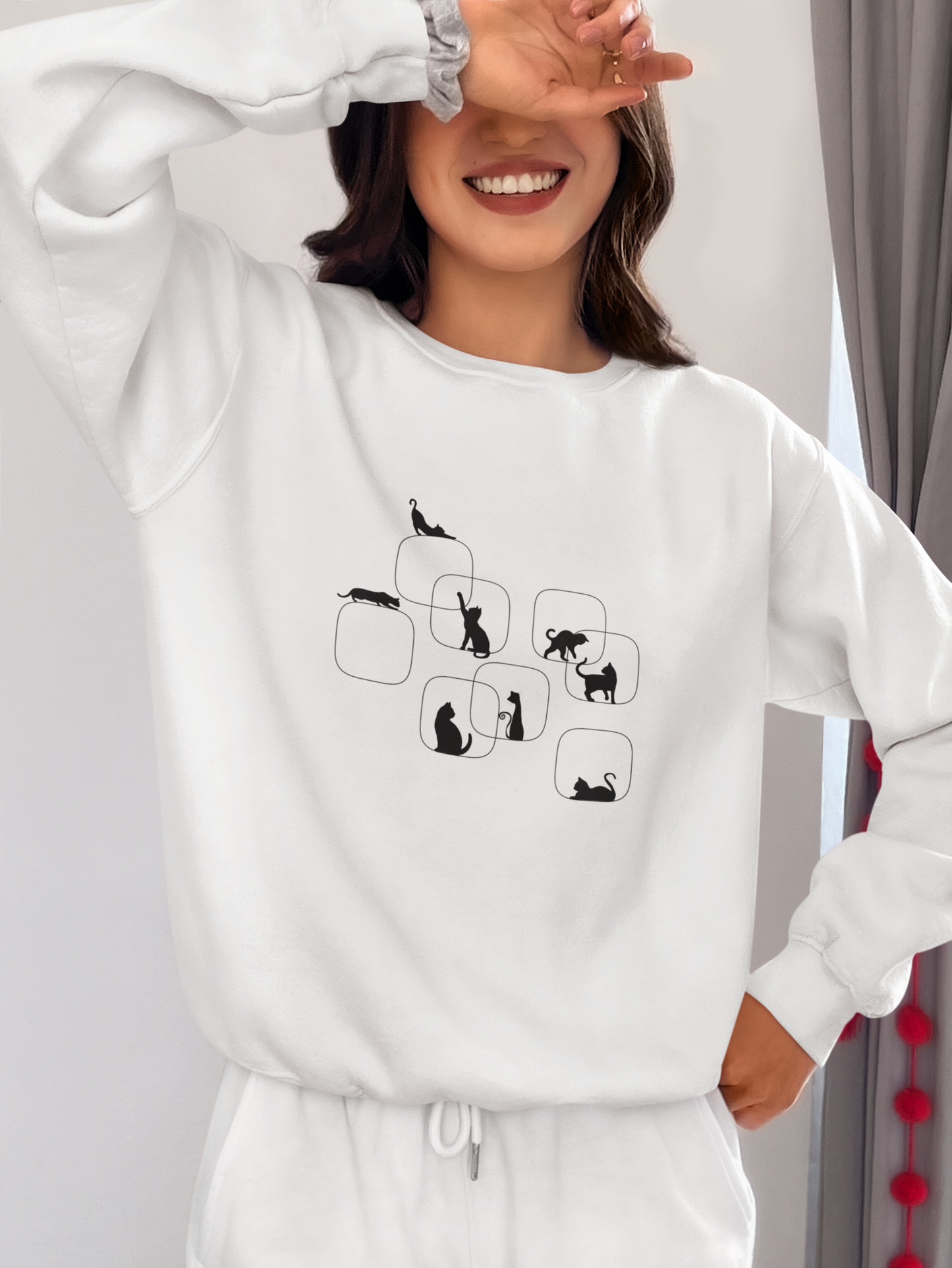 Cat Silhouette Unisex Sweatshirt