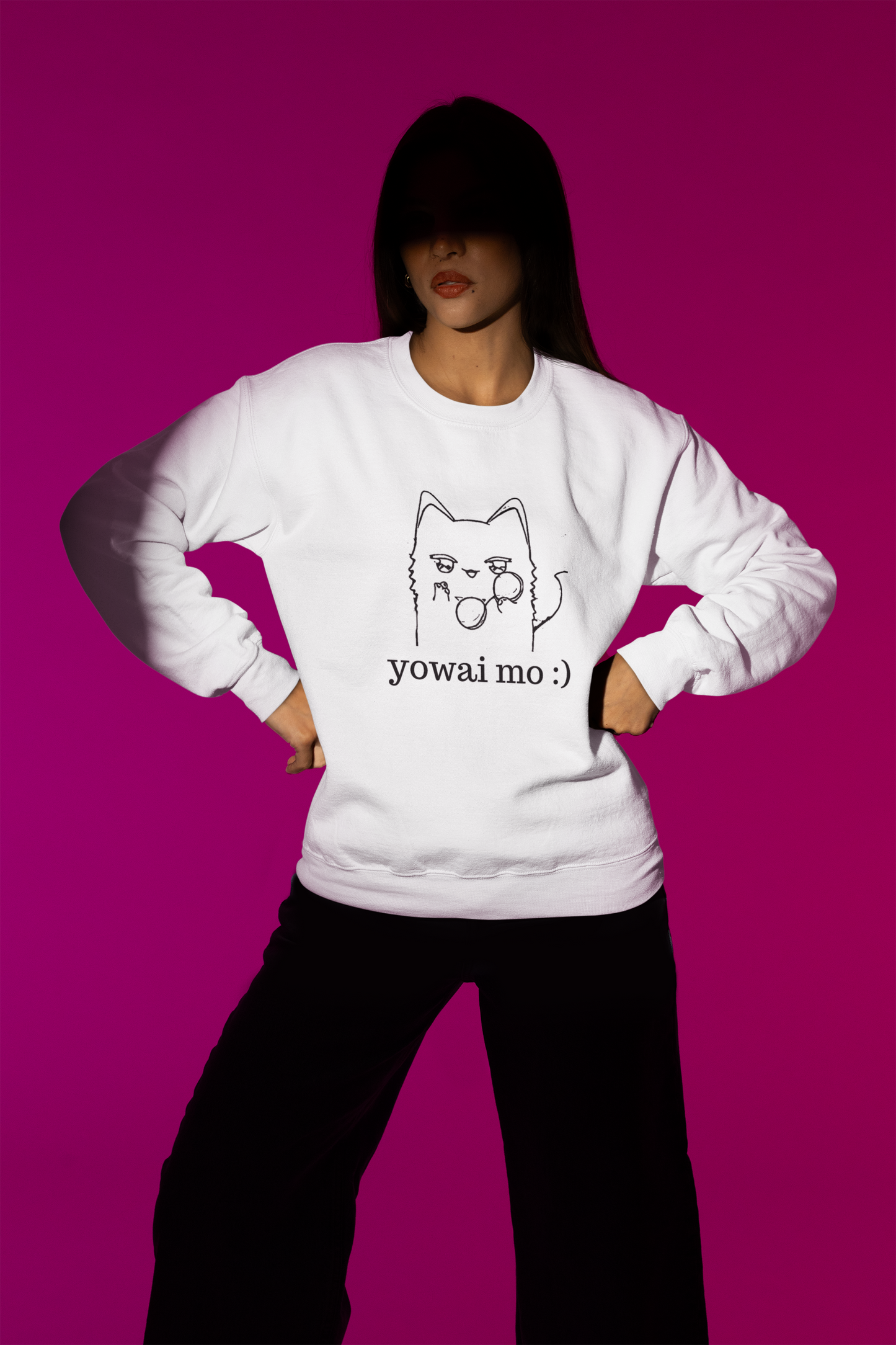 "Cool Gojo Cat" Unisex Sweatshirt