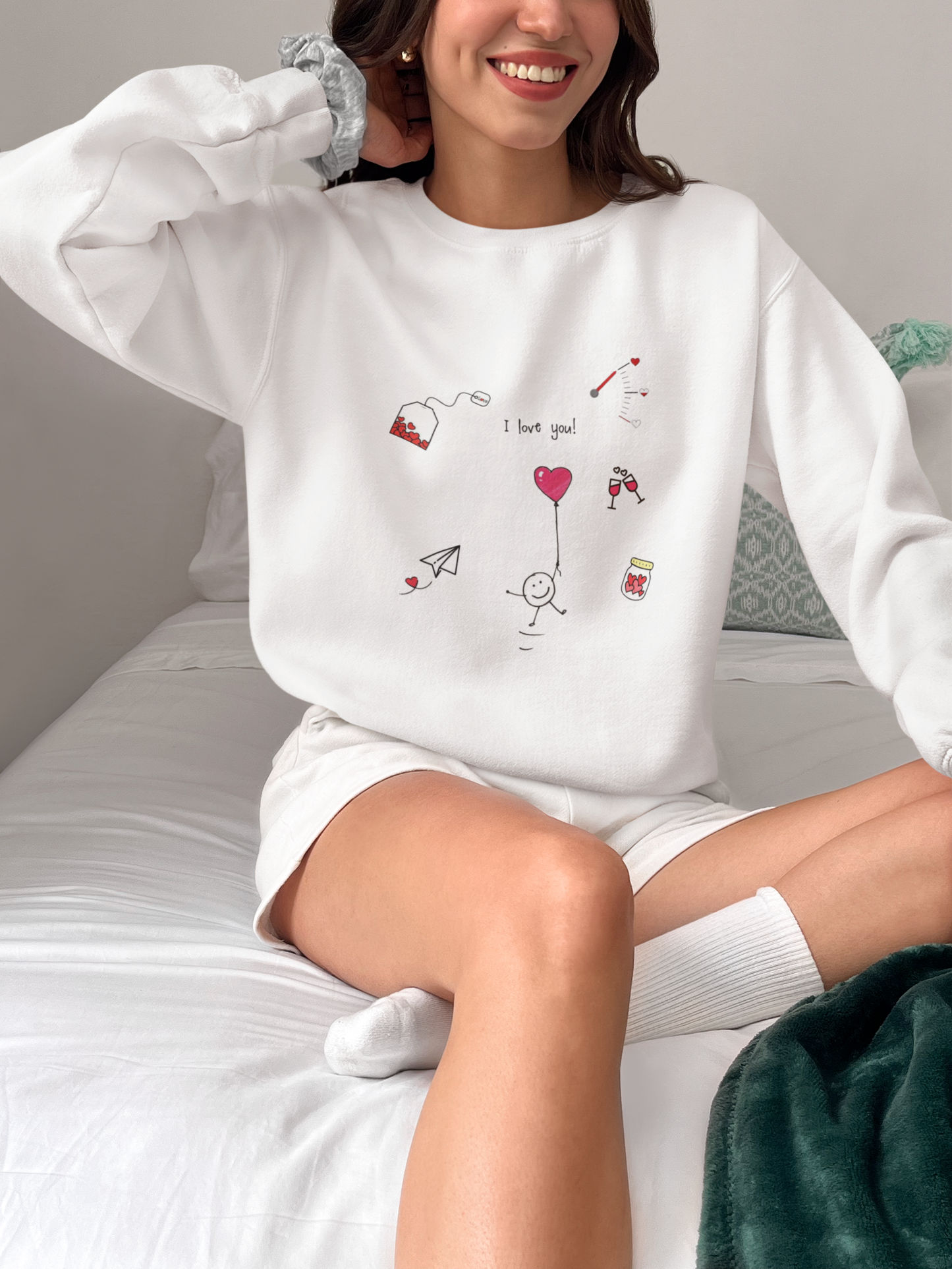 Sweet Affection: The Heart of Love Unisex Sweatshirt