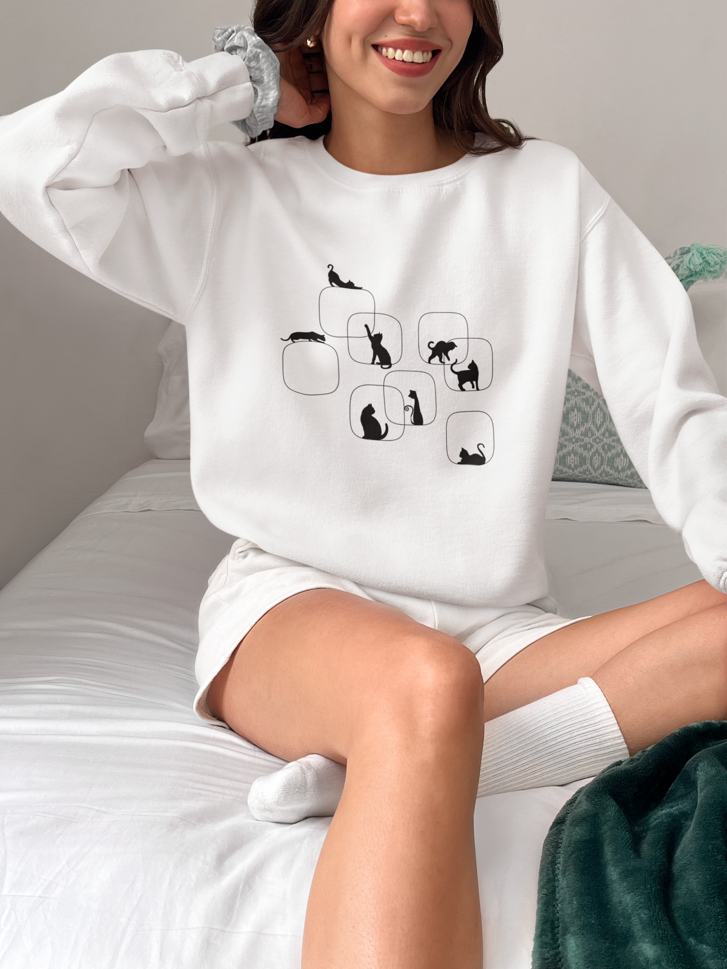 Cat Silhouette Unisex Sweatshirt