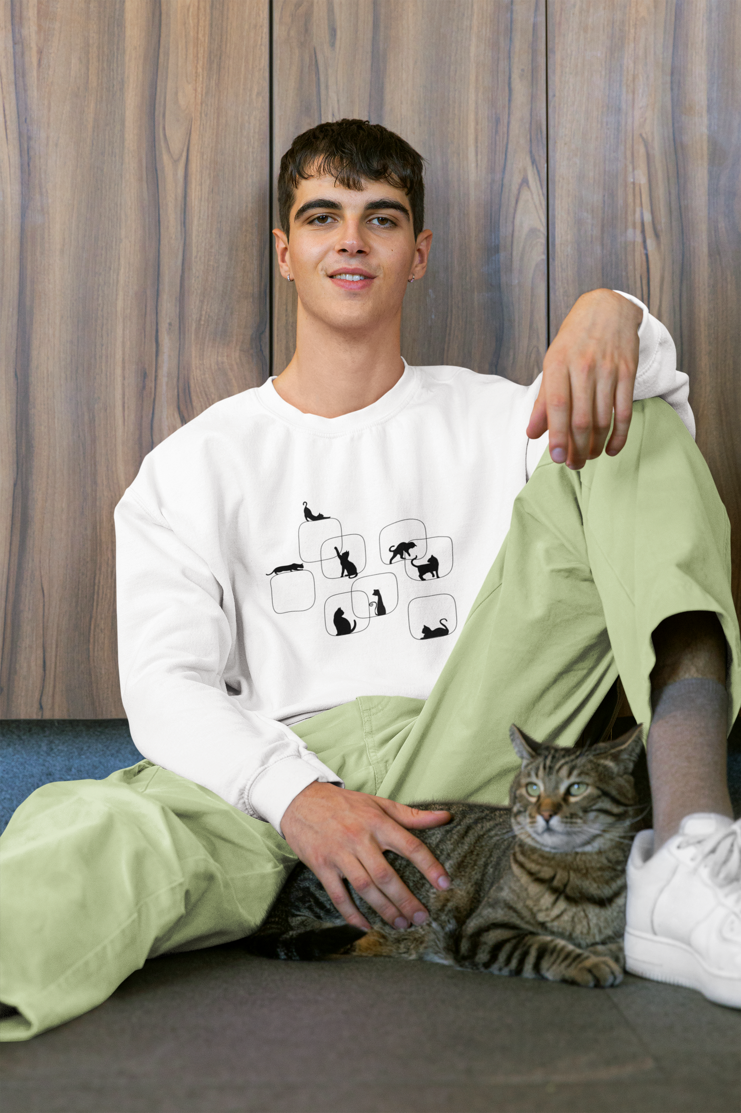 Cat Silhouette Unisex Sweatshirt