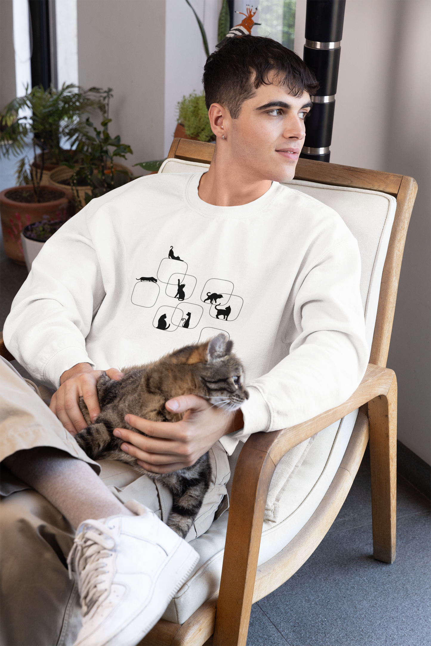 Cat Silhouette Unisex Sweatshirt