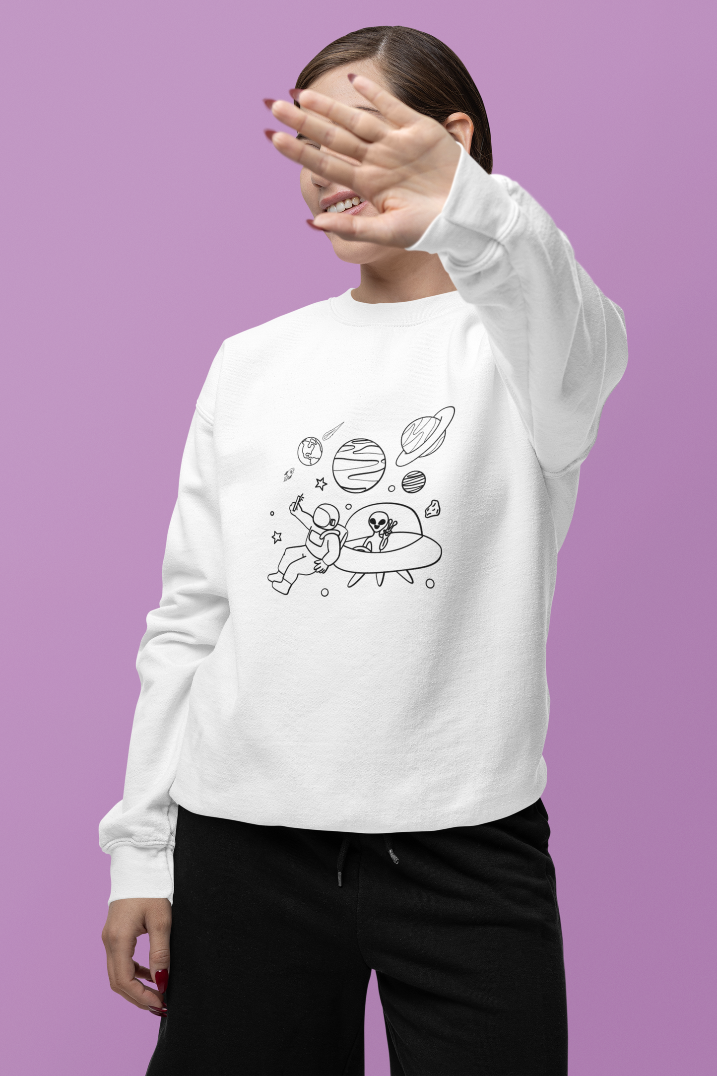 Cosmic Selfie Unisex Sweatshirt