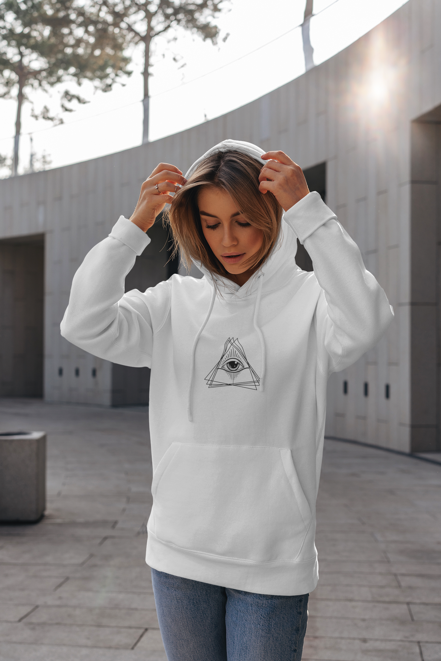 "All-Seeing Geometry" Unisex Hoodie