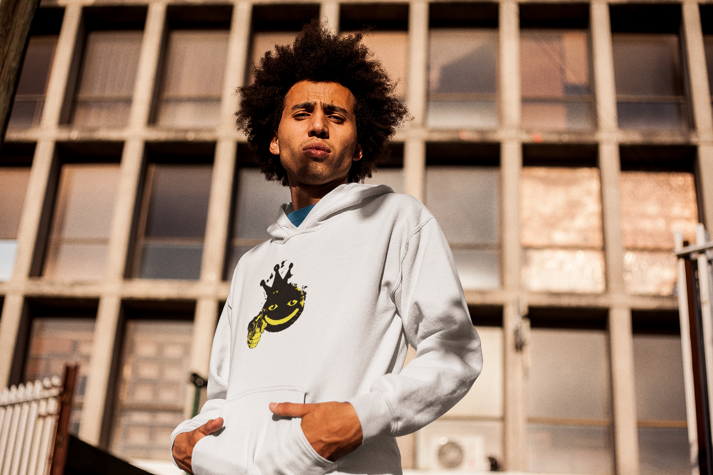 Street Art Smiley Unisex Hoodie