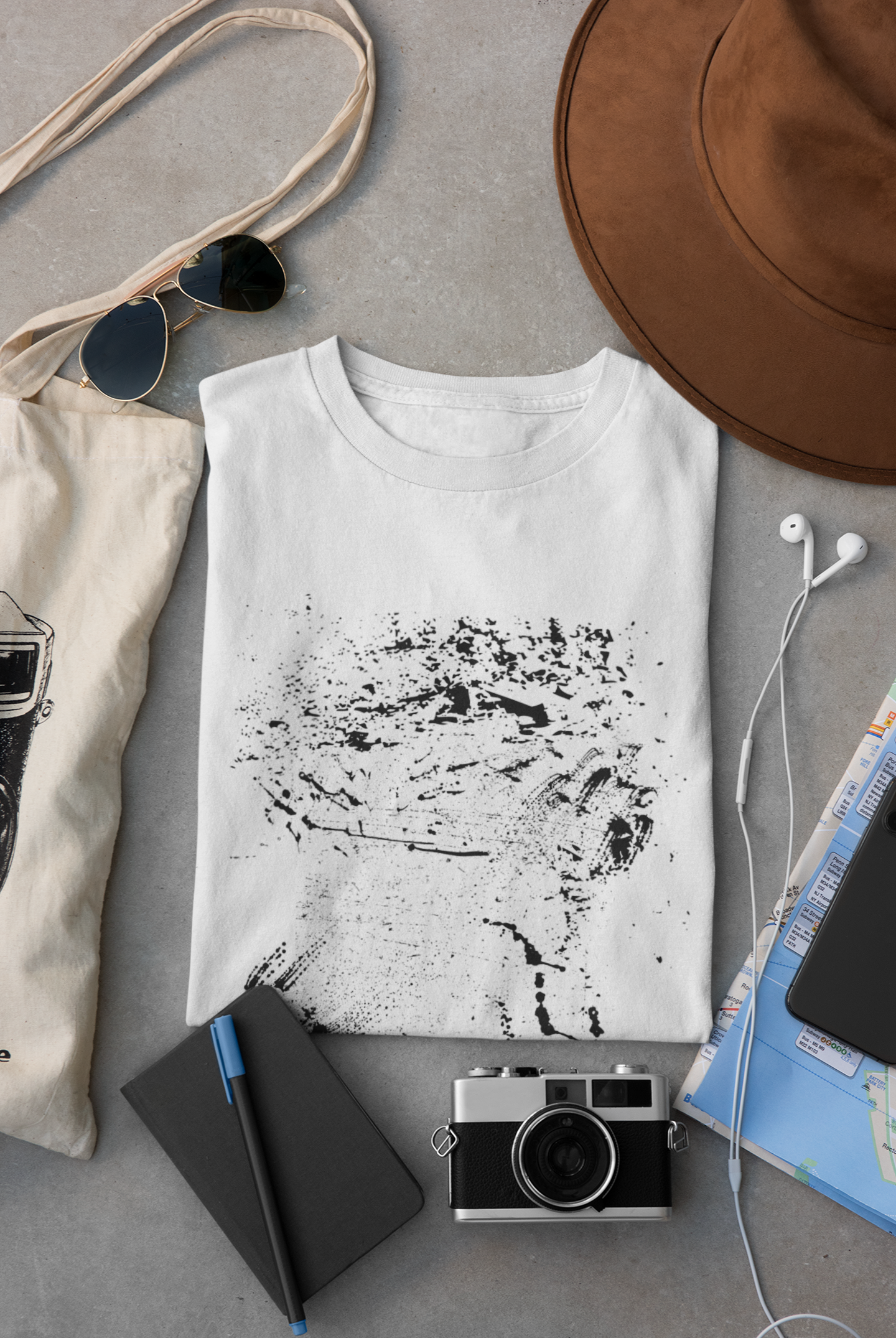 "Abstract Brush Strokes" Unisex T-shirt