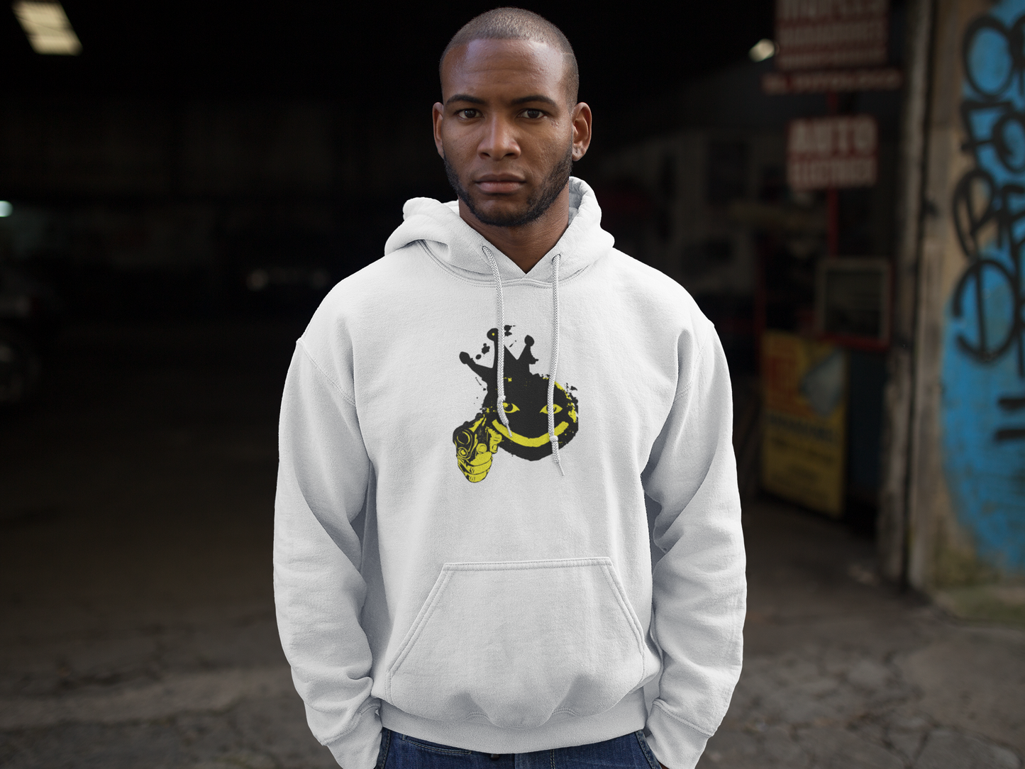 Street Art Smiley Unisex Hoodie