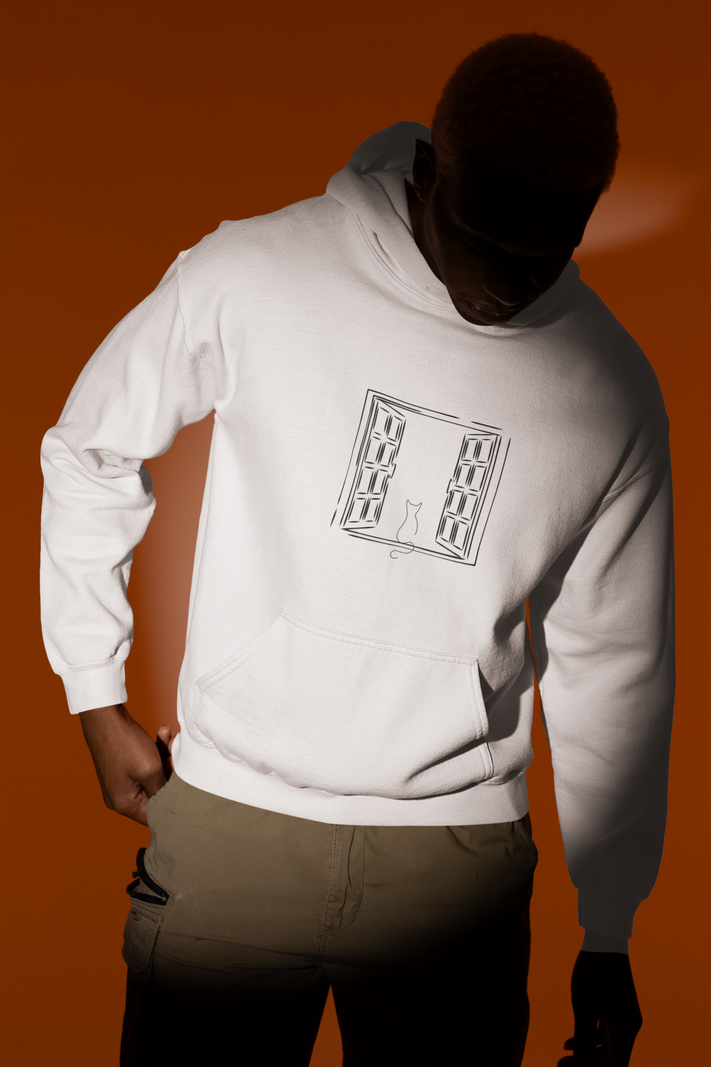 Cat in the Window Unisex Hoodie