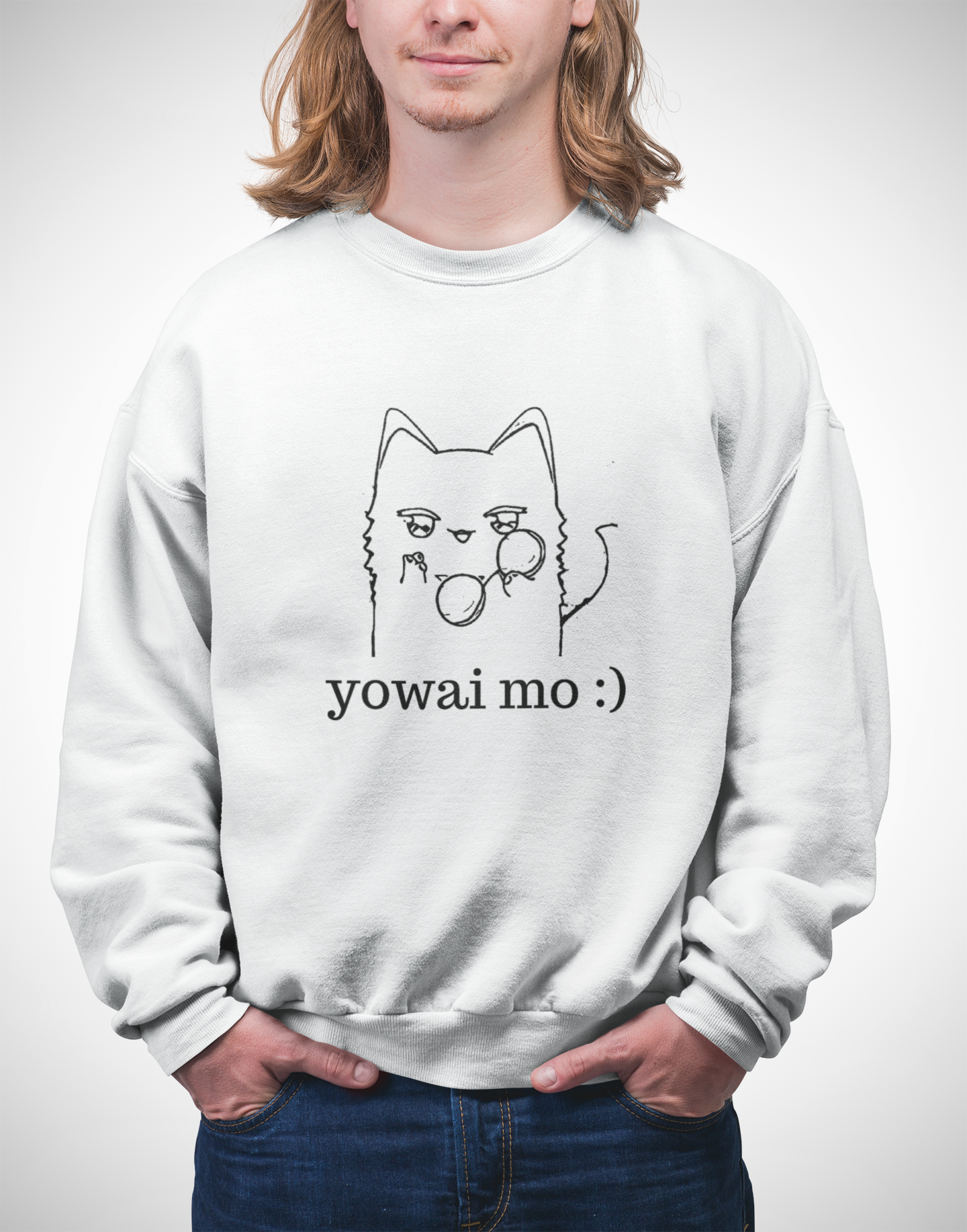 "Cool Gojo Cat" Unisex Sweatshirt