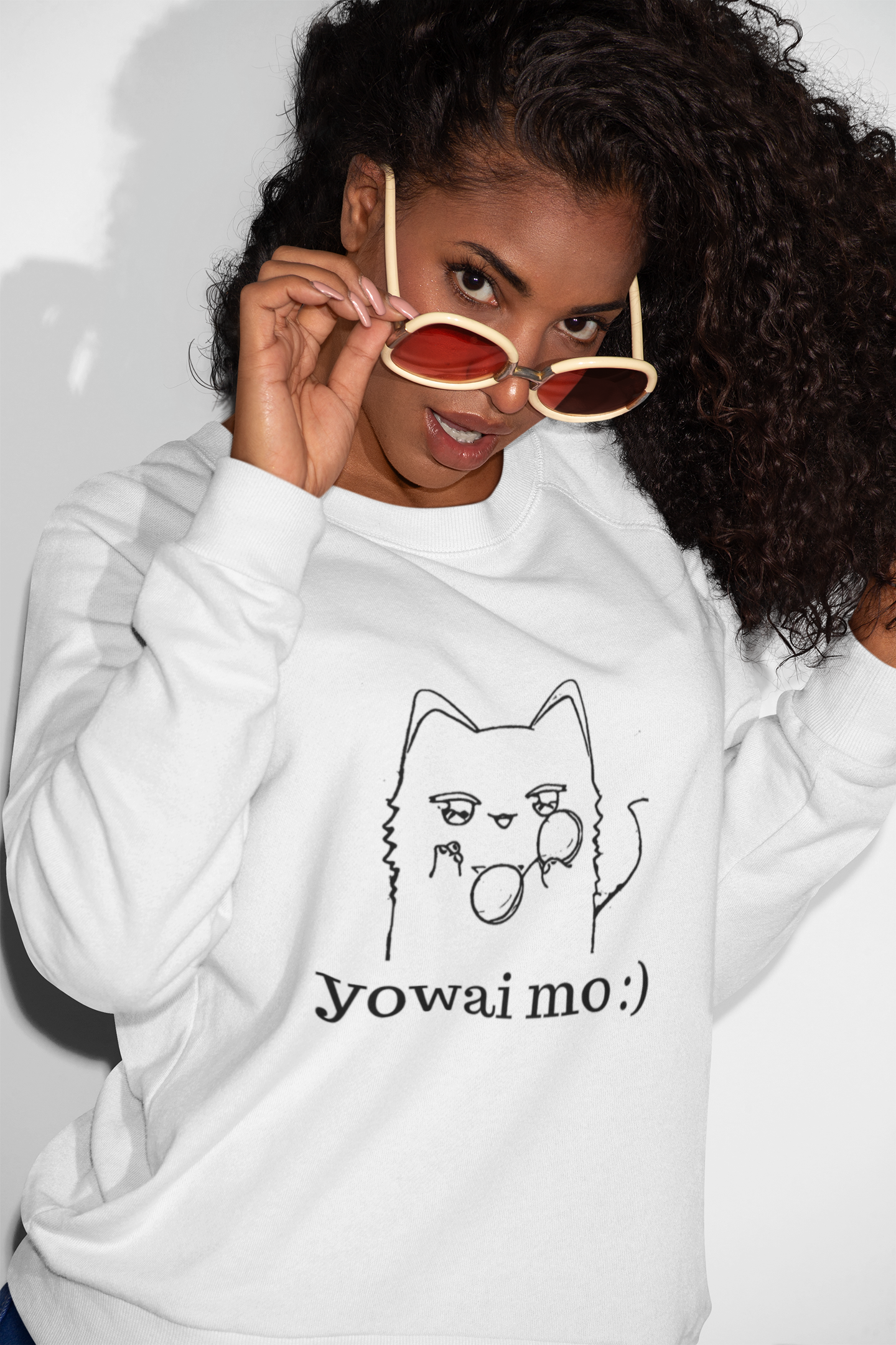 "Cool Gojo Cat" Unisex Sweatshirt